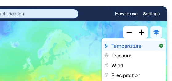 Understand the bigger picture through the weather map